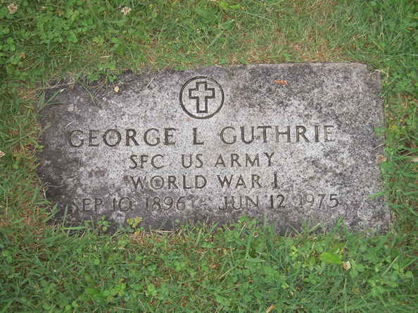 George L. Guthrie Grave Mark